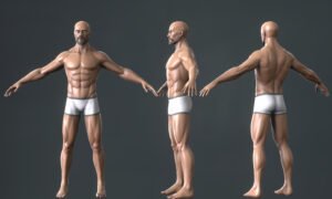 3D Model Character done in Blender