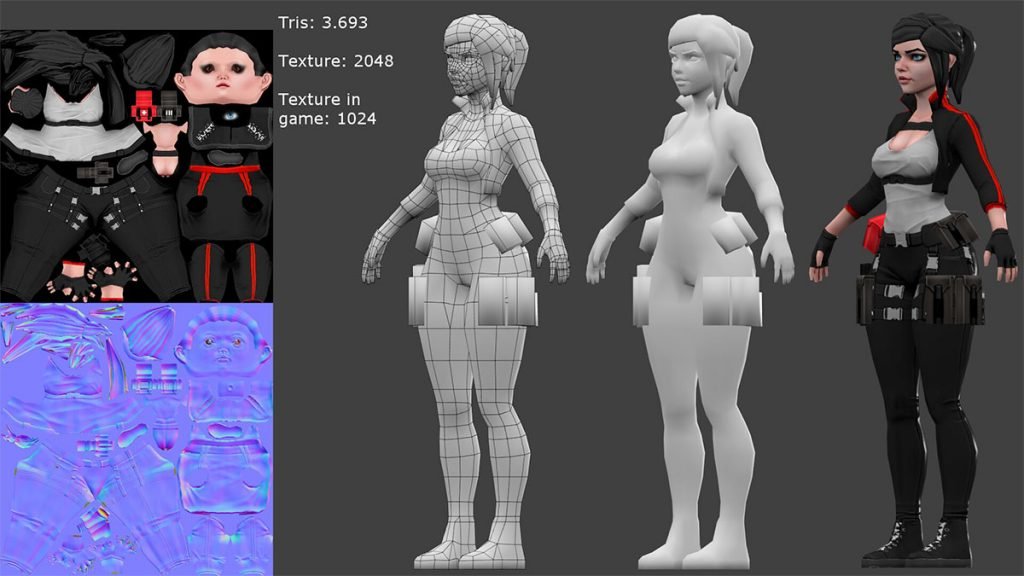 blender free 3d character models