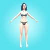 FEMALE BASE MESH -RYNA- NEW 3D RIGGED CHARACTER