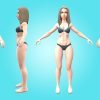 FEMALE BASE MESH NEW - 3D RIGGED CHARACTER - Image 2